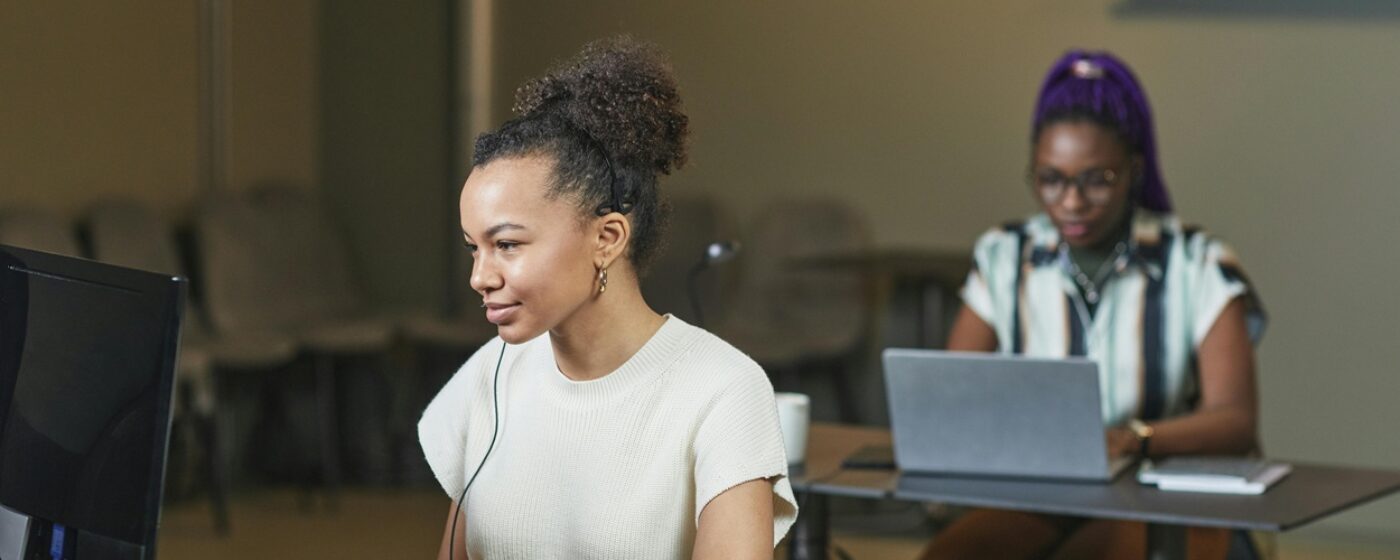 Woman working in office