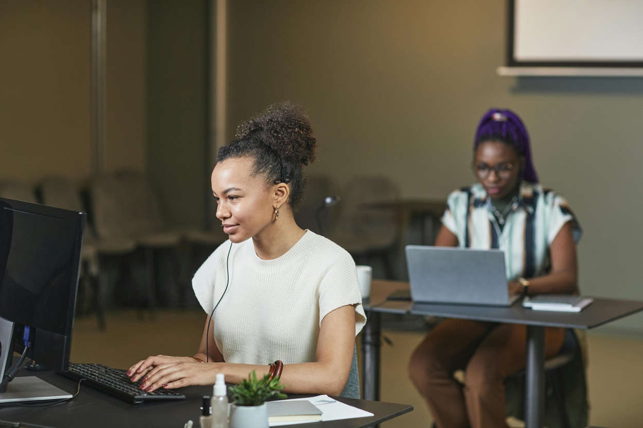 Woman working in office