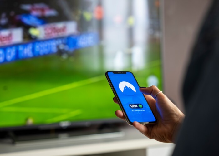 VPN being used to watch a football match.